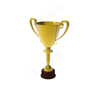 五四金色奖杯免抠素材
