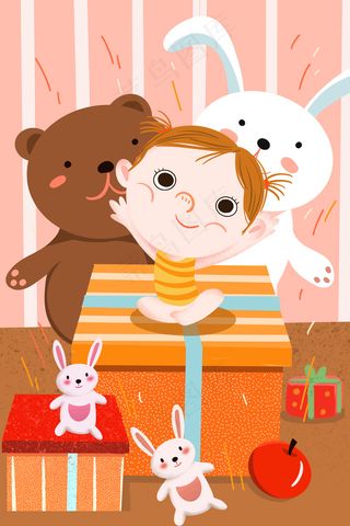 小清新手绘儿童节