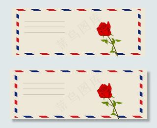 感恩节信函明信片banner展板