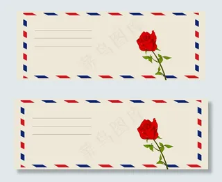 感恩节信函明信片banner展板