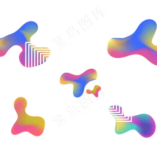 618彩色流体渐变618炫彩流