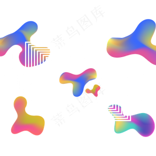 618彩色流体渐变618炫彩流