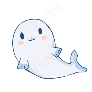 可爱海洋海豹,免抠元素