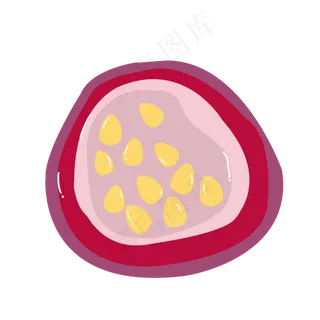 粉色扁平美味百香果