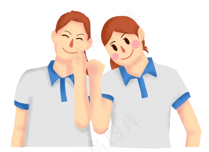 高考助威女同学免扣元素(2480X1804(DPI:300))psd模版下载