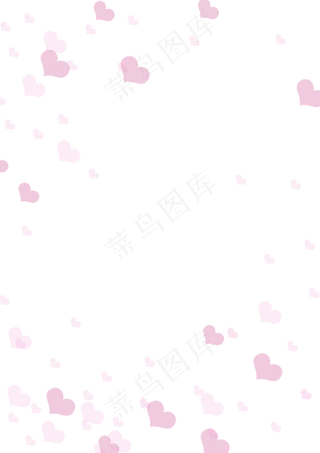 边框纹理桃心免扣png,免抠元素