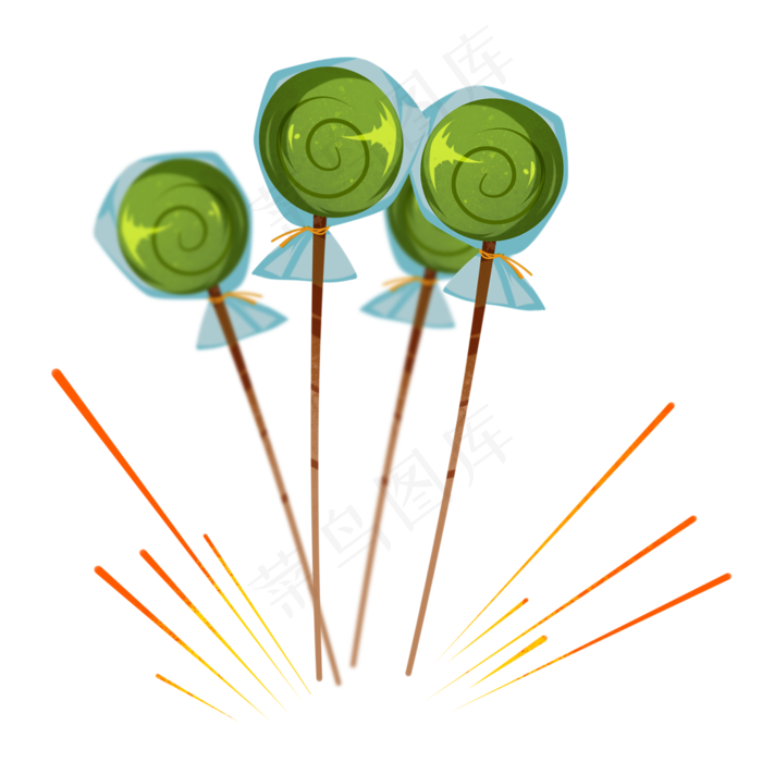 绿色糖果儿童节(2000X2000(DPI:299))psd模版下载