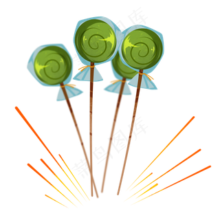 绿色糖果儿童节