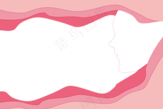 女王节时尚边框装饰,免抠元素