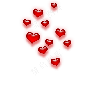 情人节红色爱心装饰