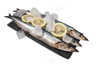 海鲜水产品秋刀鱼,免抠元素