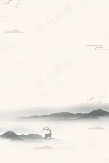 唯美古风水墨画平面广告 唯美古风水墨画平面广告
