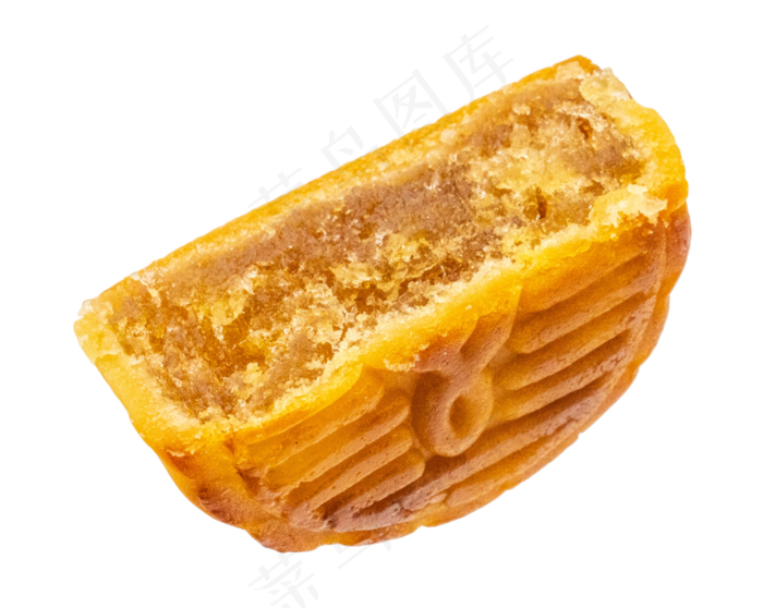 黄色果仁月饼,免抠元素