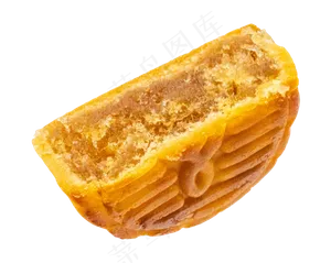 黄色果仁月饼,免抠元素