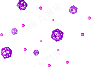 双十一多边形混合元素c4d可编辑