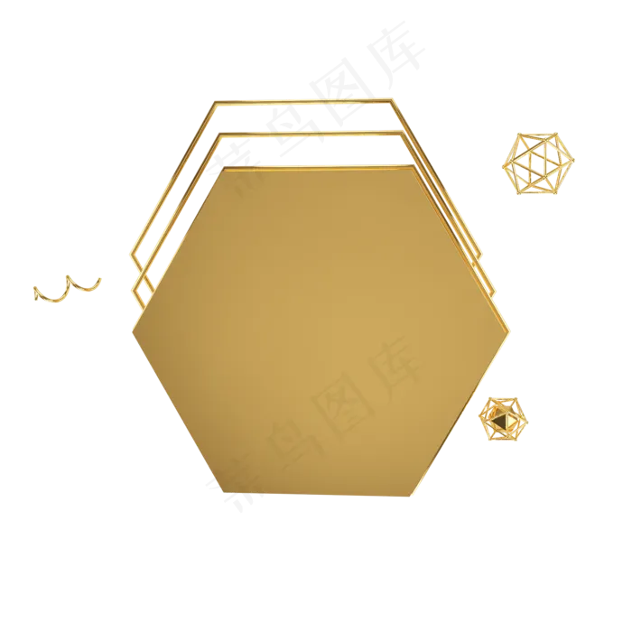 C4D电商金属立体边框(2000X2000)