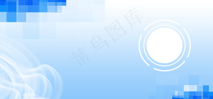 蓝白渐变科技新品banner背景