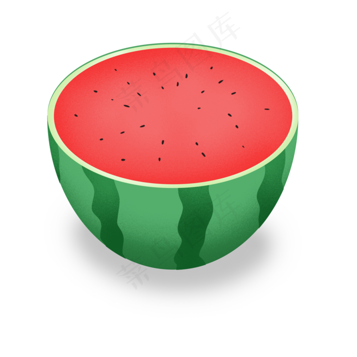 高清半个西瓜(2000X2000(DPI:300))psd模版下载