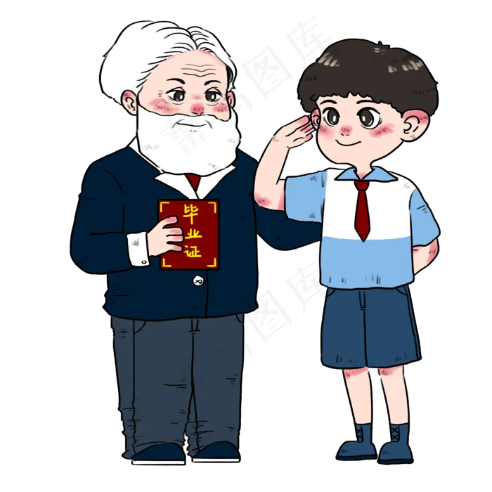 毕业季学生从校长手里领毕业证书(4000X4000(DPI:300))psd模版下载