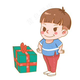 儿童节收礼物的孩子
