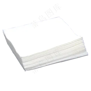 白色餐巾纸实拍,免抠元素