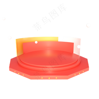 电商几何舞台618展台