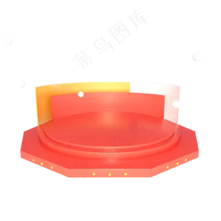 电商几何舞台618展台