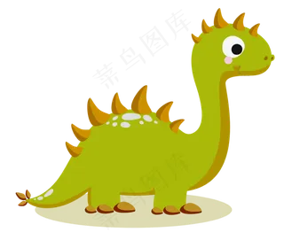 可爱卡通恐龙免抠图