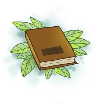 手绘两只卡通狗狗