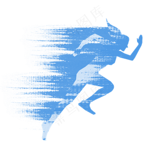 冲刺运动跑步人物