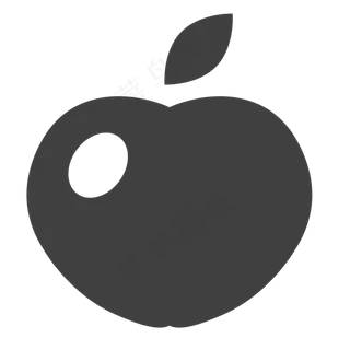 卡通的苹果零食