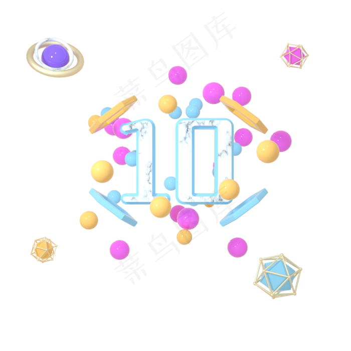 C4D多彩浪漫质感电商母亲节情