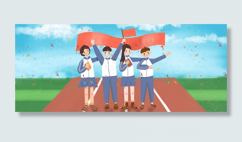 高考加油冲刺海报背景