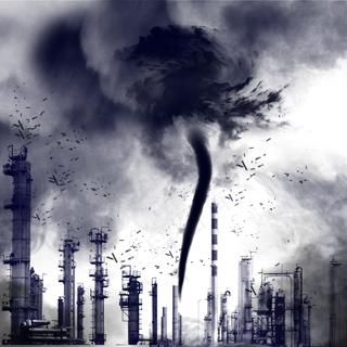 地震天空乌云龙卷风灾难效果元素,免抠元素