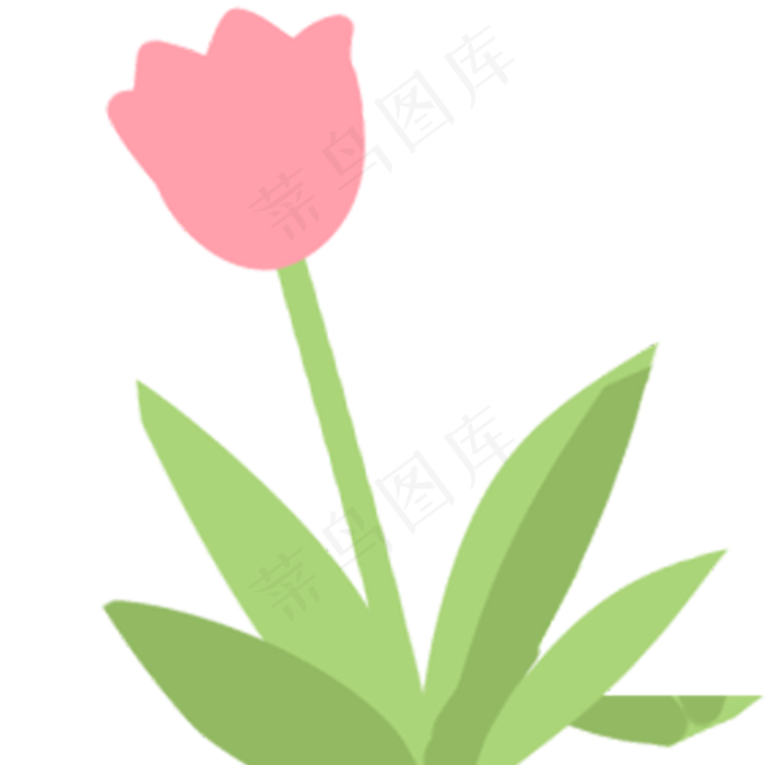 生长的卡通花朵植物(2000X2000(DPI:300))psd模版下载