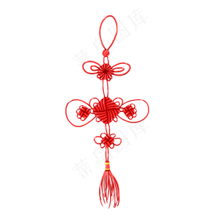 手绘中国结设计元素,免抠元素