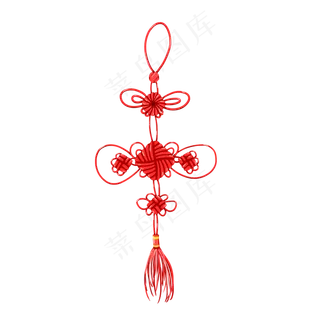 手绘中国结设计元素,免抠元素