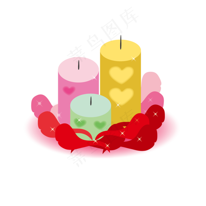 情人节蜡烛素材