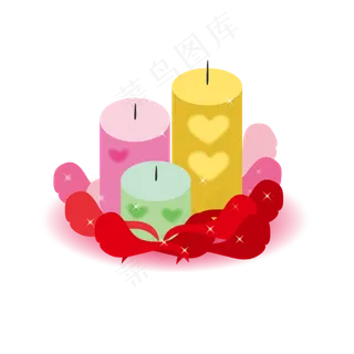 情人节蜡烛素材
