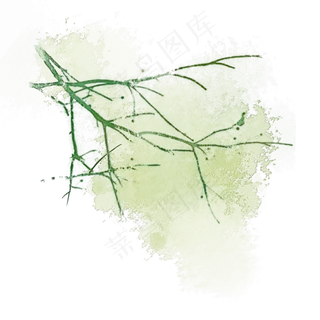 纤细枝丫草木树枝PNG素材