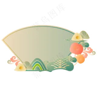 国潮渐变边框装饰