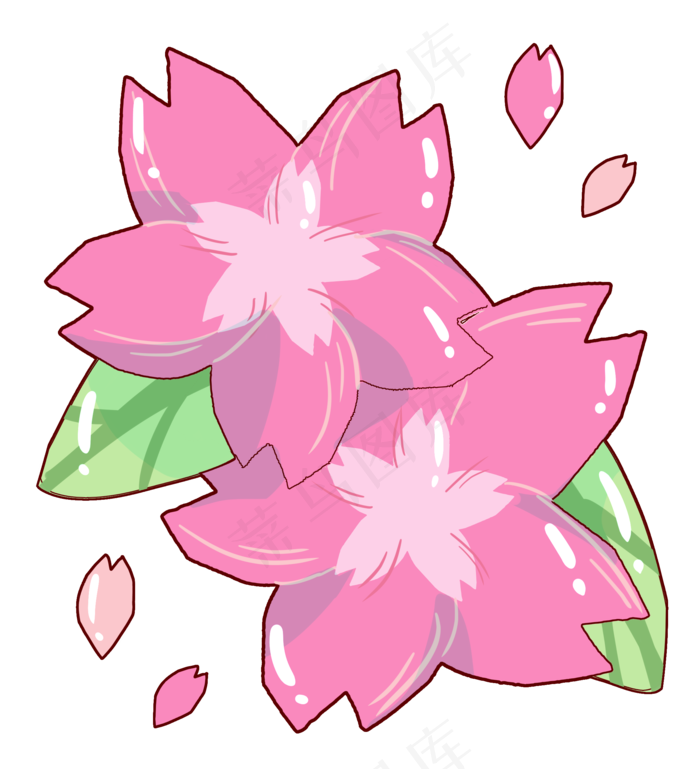 粉红飞舞的樱花花瓣(2150X2362(DPI:299))psd模版下载