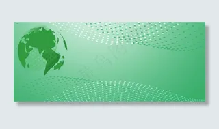 绿色渐变纹理科技简约banner