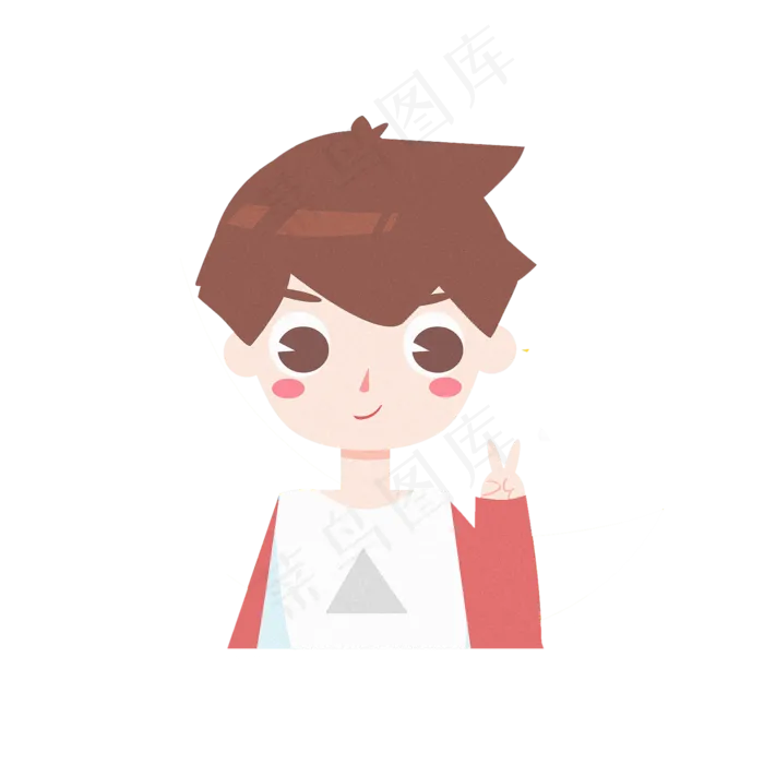 儿童节卡通男孩素材(2000X2000(DPI:300))psd模版下载