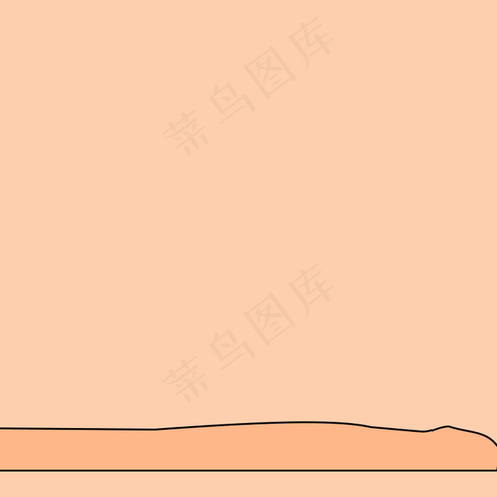 橘色简约手绘春装PSD分层主图背景素材