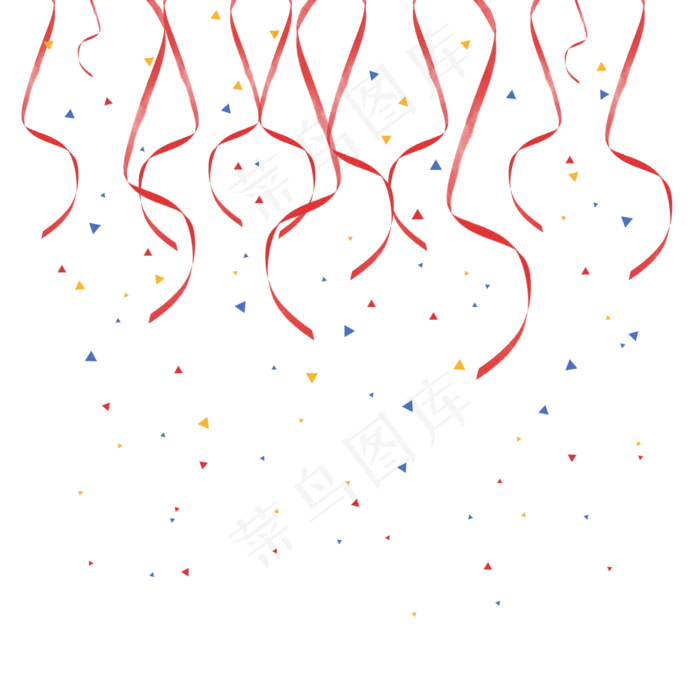 手绘彩色飘带下载(2000*2000px)psd模版下载