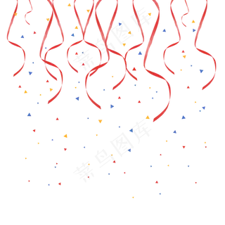 手绘彩色飘带下载