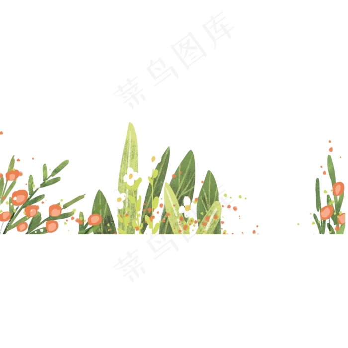 彩色植物树叶元素(2000X2000(DPI:300))psd模版下载