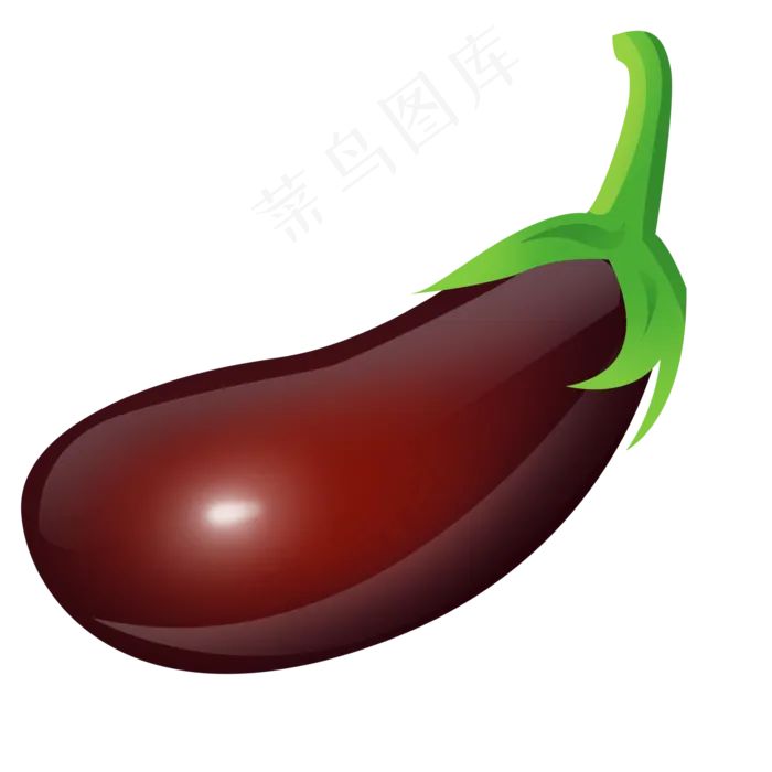 暗红色手绘一个水晶蔬菜茄子ps(2000X2000(DPI:72))psd模版下载