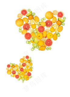 心形水果拼盘